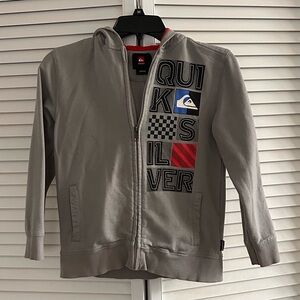 Quiksilver Gray Kids Hoodie - Small